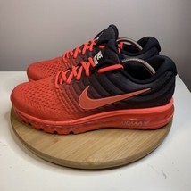 Nike Air Max 2017 Mens Size 11 Shoes Crimson Red Black Athletic 849559-600 - $79.19
