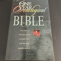 One Year Chronological Bible-Nlt Book Faith Based Book - £11.43 GBP