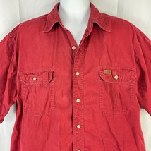 Carhartt Cargo Pocket Button Up Maroon Workshirt XL/ 2XL Mens 54&quot;x 33&quot; H... - $33.70