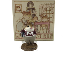 Wee Forest Folk 1986 Campus Mouse Miniature Figurine Signed By William Petersen - $65.20