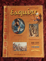 ESQUIRE Magazine September 1950 Al Moore Pin-Up Girl Bob Hope Bobby Riggs - £15.37 GBP