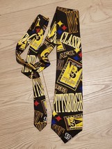 1990s NFL Pittsburgh Steelers RM Sport Men&#39;s Silk Neck Tie Vintage Footb... - £14.37 GBP