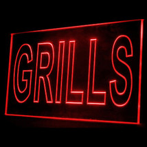 110064B Grills Cafe Shop Bar Steak Pork Chicken Fluffy Fries Chip LED Li... - $21.99