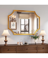 Kelly Miller Gold Bathroom Mirror for Wall, 20&quot;X28&quot; Gold Vanity Mirror S... - £77.96 GBP