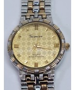 VTG Geneva Quartz Gold Silver Tone Stainless Wrist Watch Mens Womens Uni... - $551.57 MXN