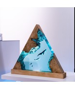 SCUBA DIVER Epoxy Lamp, Custom Epoxy Resin Lamp, Resin Night Light, Resi... - $233.08 CAD