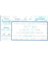 Vintage Billy Idol Ticket Stub September 18 1990 Albany NY Knickerbocker... - £19.34 GBP