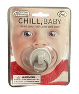 Chill Baby Pacifier Binky PLUGGED  STOPPER Age 0-6mo BPA Free Funny Nove... - $14.01