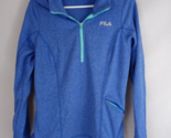 Fila Women&#39;s Blue &amp; Mint Green Lightweight Hoodie Size Small - £15.48 GBP