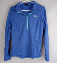 Fila Women&#39;s Blue &amp; Mint Green Lightweight Hoodie Size Small - £15.41 GBP