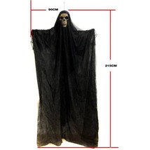 84&quot; Hanging Grim Reaper Black Haunting Scary Halloween Decoration Prop - $38.99
