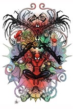 12x18&quot; Art Print ~ Nathan Szerdy SIGNED Spiderman Poster ~ Venom Gwen Mary Jane - £20.27 GBP
