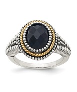 Sterling Silver &amp; 14K Yellow Gold Black Onyx Ring - $229.99