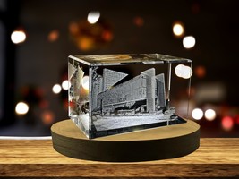 LED Base included | São Paulo Museum of Art 3D Engraved Crystal Collectible - £31.89 GBP+