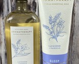 Bath &amp; Body Works Aromatherapy Sleep Body Wash &amp; Cream 10 8 oz- Lavender... - £15.10 GBP