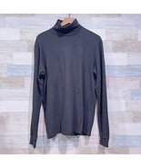 POLO GOLF Ralph Lauren Vintage 90s Ribbed Turtleneck Sweater Gray Mens M... - $89.09