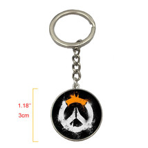 New Game Overwatch Logo Style Alloy Metal Model Keychain Keyring - £7.02 GBP