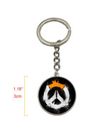 New Game Overwatch Logo Style Alloy Metal Model Keychain Keyring - £7.06 GBP