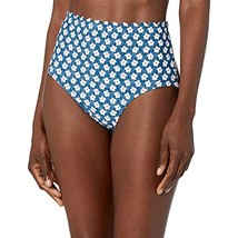 $68 Tommy Hilfiger Women&#39;s Standard High Waisted Bikini Bottom Blue Size Medium - £13.08 GBP