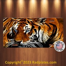 Blue Eyed Bengal Tiger Big Cat Aluminum Metal License Plate Tag New Cool - £13.42 GBP