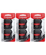 (3 Ct) Colgate Charcoal Dental Floss non-teflon 2 Pack Mint - £12.62 GBP