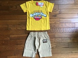 NWT 2pc Yellow Bubble Yum Shirt with Shorts 12-18M - £6.45 GBP