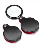 Small Pocket 3.5x Magnifier Magnifying Glass 2.4” Lens Rotate Folding - $17.58 CAD