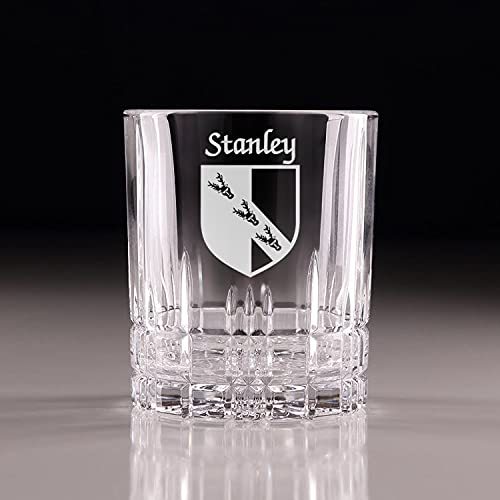 Stanley Irish Coat of Arms Perfect Serve Cut Glass Tumbler - Set of 4