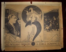 DECO Era William FARNUM A STAGE Romance ORG c.1922 LC - £19.90 GBP