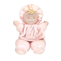 12&quot; Vintage Eden Baby Doll Pink Outfit Sleeping Stuffed Animal Plush Toy Soft - £52.27 GBP