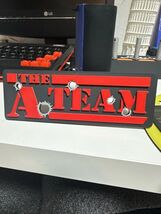 The A Team 3D Printed Sign Plaque Logo 80s TV Show Retro Bullet Hole Wal... - $13.71