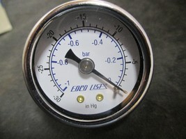 Edco USA NEG 30 TO 0 Pressure Gauge -30 to 0 in Hg - $22.65