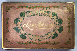 Louis Sherry Pink Candy Tin Hinged Lid CANCO 6.25&quot; x 4&quot; x 1.75&quot; Vintage - €7,74 EUR