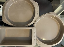 Rare Calphalon Silicone Bakeware Cookware Set - 1 Bread And 2 Round Cake Pans - £39.16 GBP