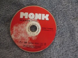 Monk Replacement Disc Season 1 disc 3 - $1.90