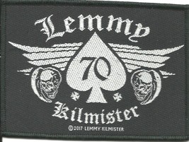 Lemmy 70 Kilmister - 2017 - Woven Sew On Patch Official Merchandise Motorhead - £3.95 GBP