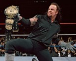 THE UNDERTAKER 8X10 PHOTO WRESTLING PICTURE WWE WITH BELT WWF WWE  - $4.94