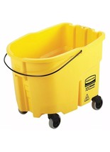Rubbermaid Commercial WaveBrake Yellow Mop Bucket &amp; Casters 8.75 Gal 35 ... - $49.49