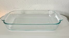 Vintage Clear Glass Pyrex 232 Rectangle Baking Casserole Dish 2.2 Qt - $26.68