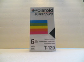 NIP 3 Pack Polaroid Supercolor T-120 Blank Video Cassette Tapes VHS 6 hours - $11.87