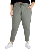 Celebrity Pink Ladies Trendy Zip-Pocket Pull-On Pants Kale Green Plus Size 3X - £30.80 GBP