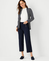 Ann Taylor The Sailor Wide Leg Crop Pant Night Sky Size 10 NWT - $60.00