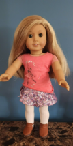 American Girl Doll Retired 2014 ISABELLE With Outfit Blonde Hazel Eyes - £53.50 GBP