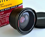 Digital optics 0.42x wide angle lens w caps w box.small file thumb155 crop
