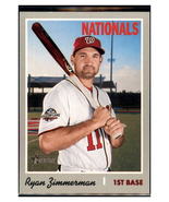 2019 Topps Heritage Ryan Zimmerman    Washington Nationals #235 Baseball... - £1.89 GBP