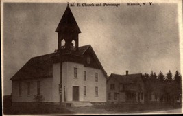 Real Picture Postcard - M.E. Church And PARSONAGE-.HAMLIN NY-BK41 - £1.49 GBP