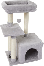 Cute Cat Tree Kitten Cat Tower for Indoor Cat Condo Sisal Scratching Posts - £44.28 GBP