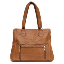 Women PU Leather Shoulder Bags Fashion Large Tote Bag Rivets Female Casual Vegan - £59.16 GBP