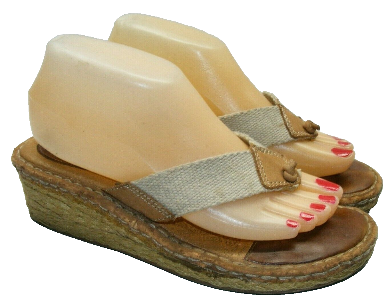 Canyon River Blues Women Size 9 M Brown 2&quot; Platform Wedge Slide Sandals ... - $19.58