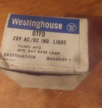 NEW Vintage Westinghouse Red Illuminated Indicator Pilot Light 28V  pn#-... - £35.77 GBP